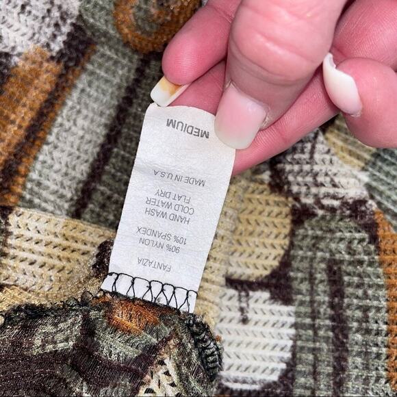 Fantazia cardigan women open front cascade long sleeve 70's inspired top SZ M - Picture 6 of 7